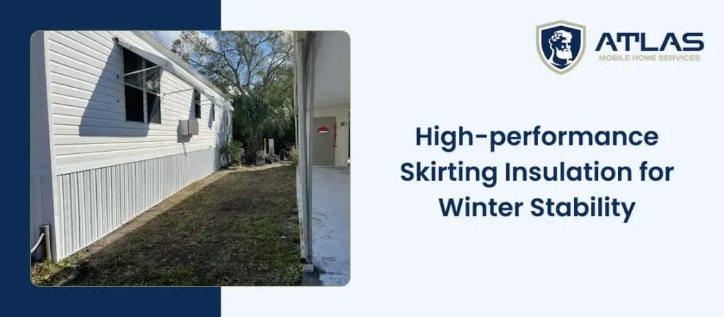 skirting insulation by Atlas Mobile Home Services
